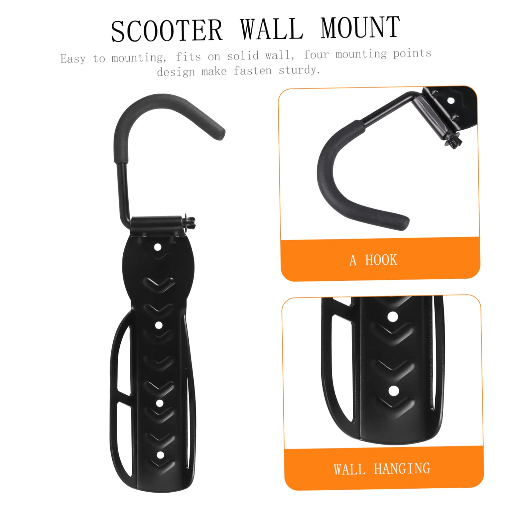 Vertical Bike Wall Mount Hanger - Space-Saving Bike Rack for Home & Garage Storage