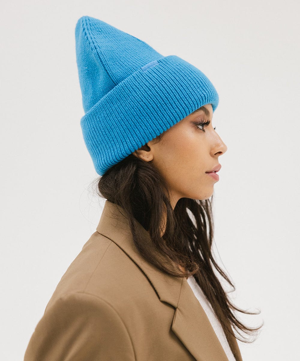 Lou Oversized Knit Beanie - Soft Chunky Winter Hat for Women & Men - Perfect for Cold Weather, Skiing, and Outdoor Activities
