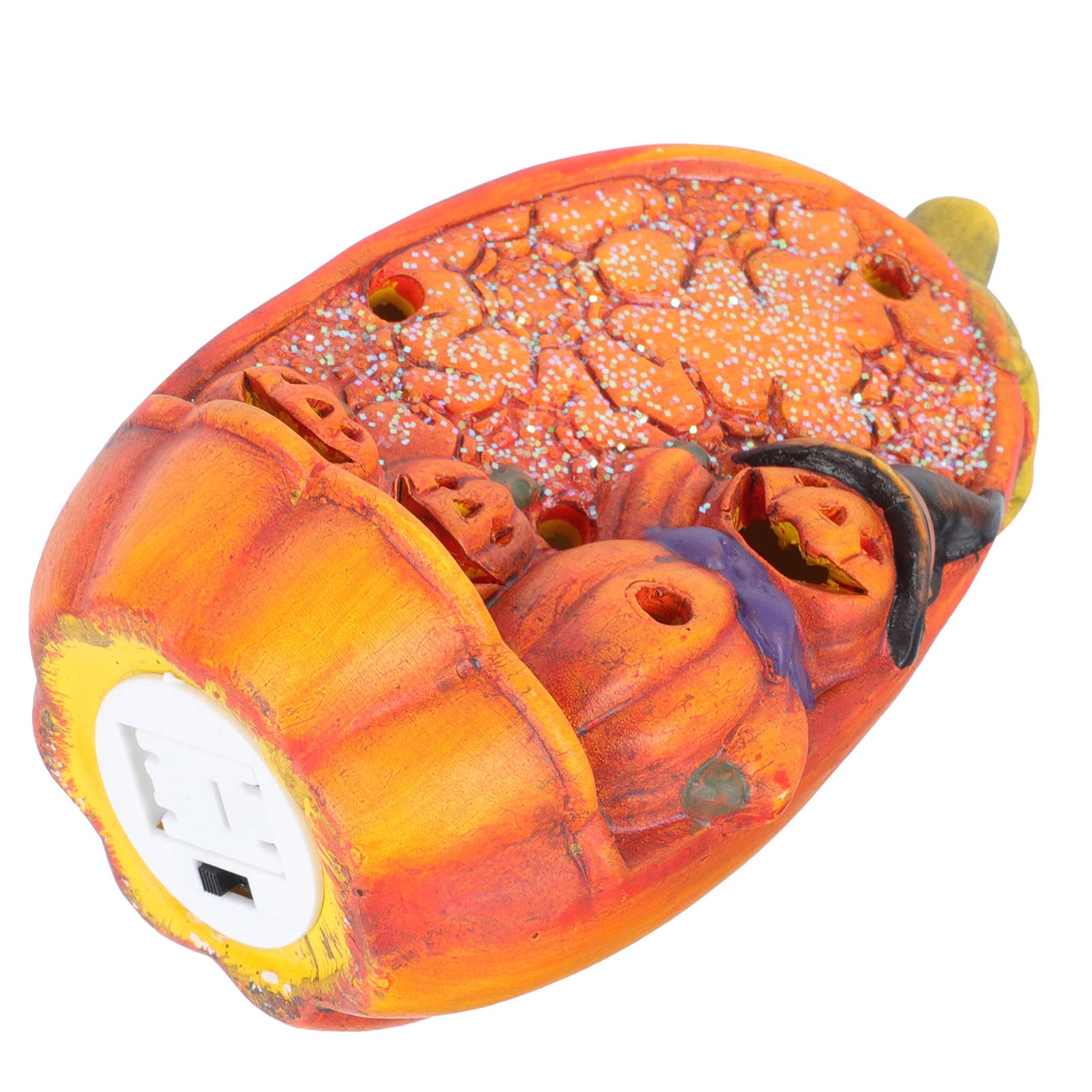 Balacoo LED Pumpkin Lamp - Battery Operated Halloween Crystal Night Light for Witch Decor, Halloween Party Props & Home Decorations (Orange) | Perfect for Spooky Home Decor, Trick-or-Treat Displays & Halloween Party Centerpieces