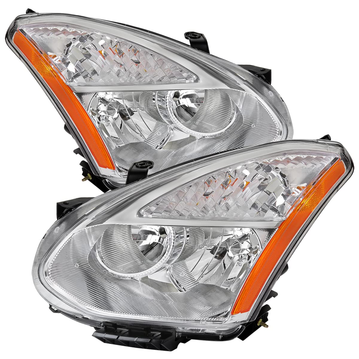 Crystal Clear Headlight Lamps for 2008-2013 Models - Left & Right Turn Signal Lights - Perfect for Night Driving & Car Upgrades