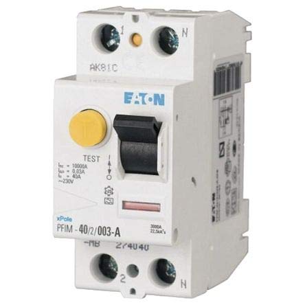 EATON PFIM-25/2/03-A-MW 25A 2-Pole 300mA Differential Circuit Breaker - Ideal for Residential & Commercial Electrical Safety Protection