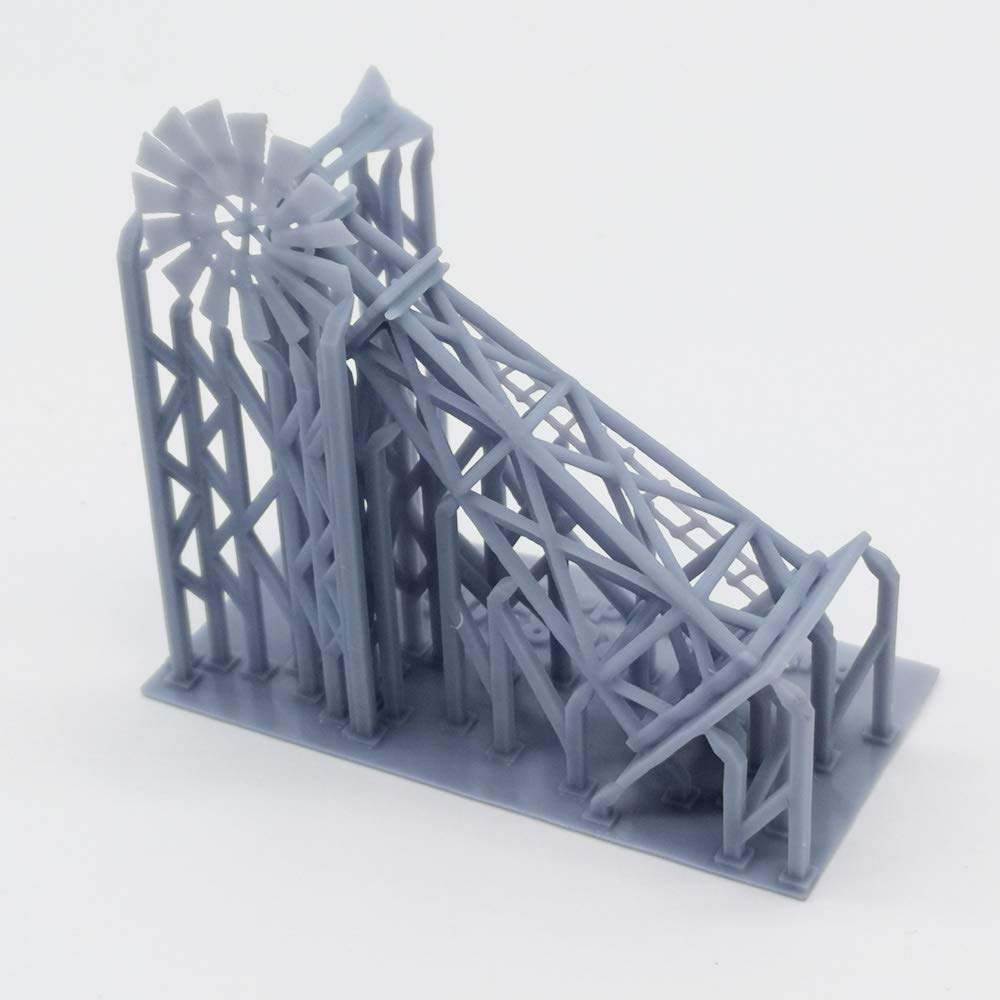 Outland Models Old West Windmill Accessory - 1:160 N Scale Model Train Scenery for Western Theme Railroad Layouts | Perfect for Dioramas & Miniature Landscapes