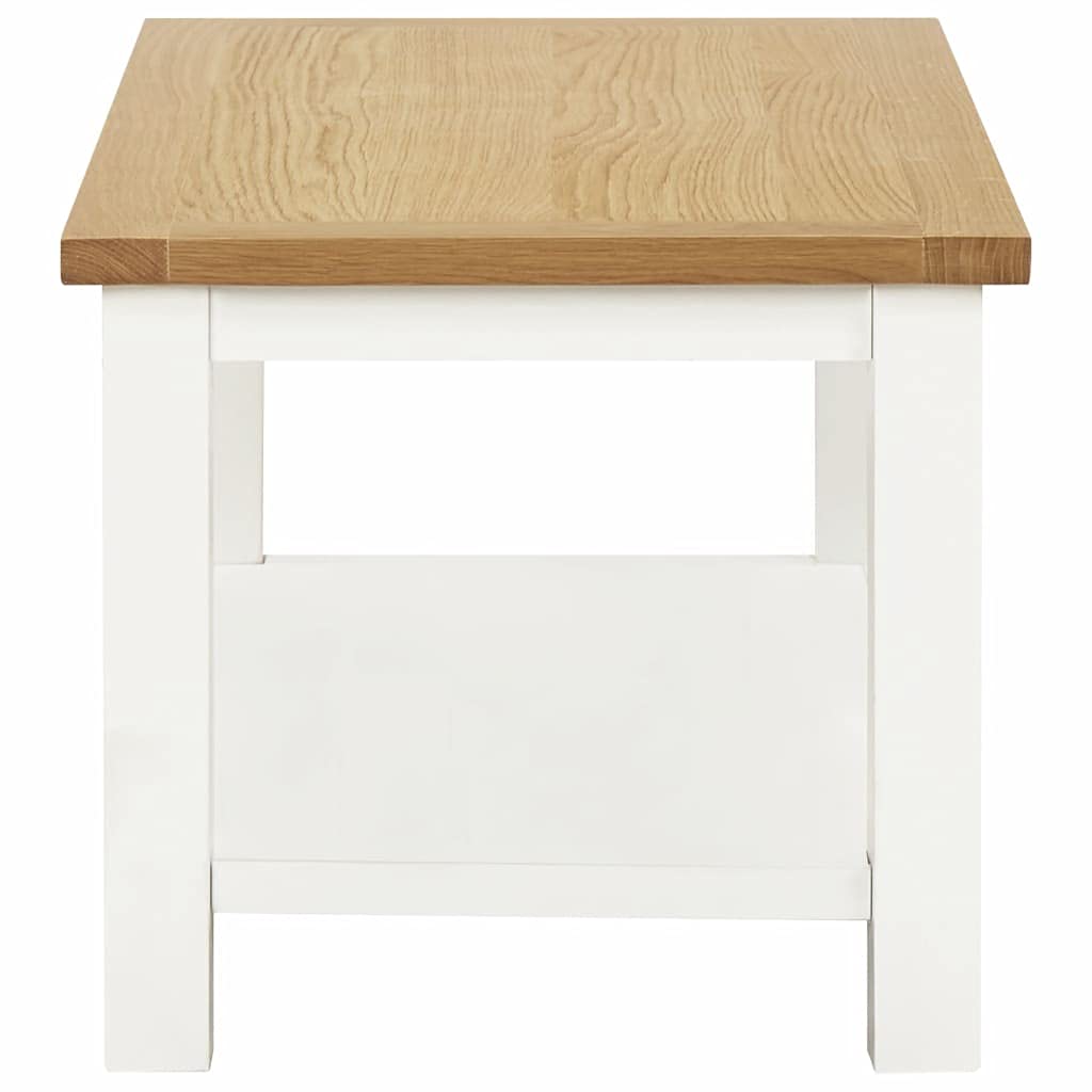 Modern Solid Oak Wood Coffee Table 43.3