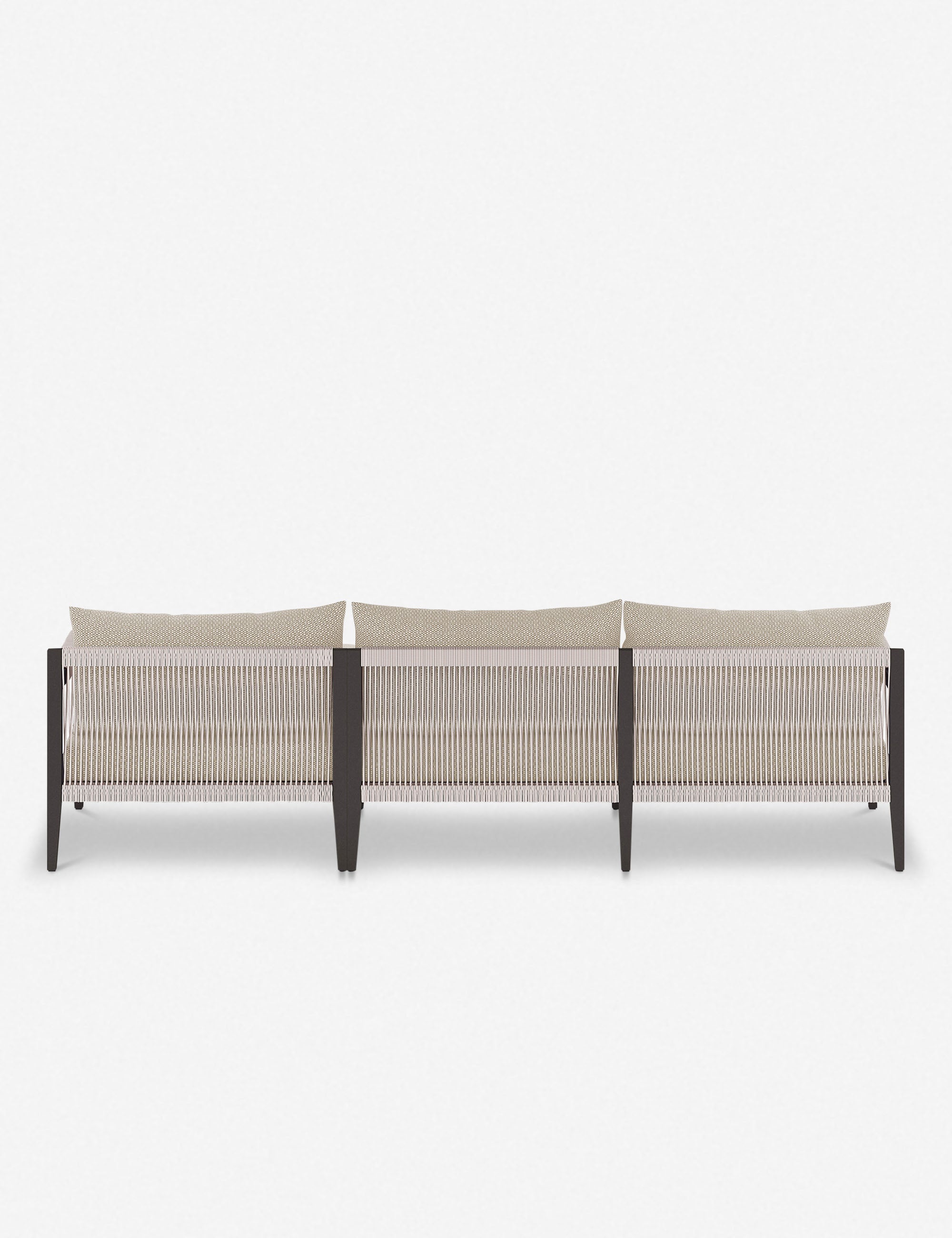 Cadenza Indoor Outdoor Metal Sectional Sofa Set - Modern Patio Furniture for Living Room, Garden & Backyard - Weather-Resistant Comfortable Lounge Seating