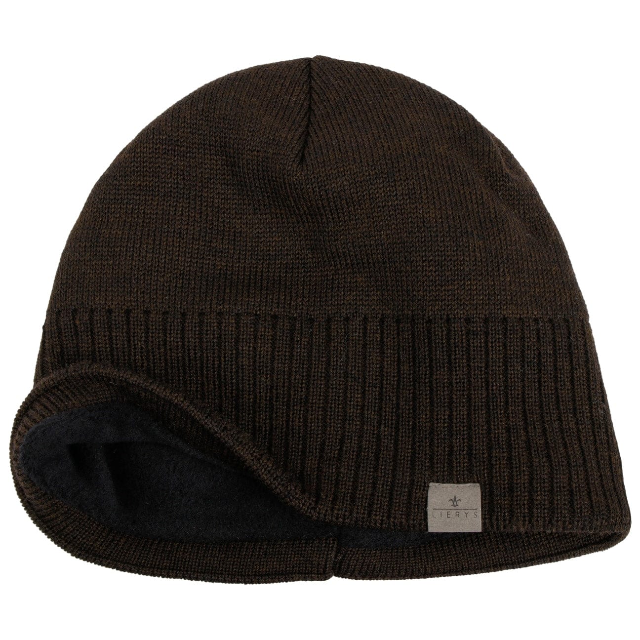 Lierys Fine Rip Merino Wool Beanie for Men & Women - Soft Warm Winter Hat for Skiing, Hiking & Outdoor Activities