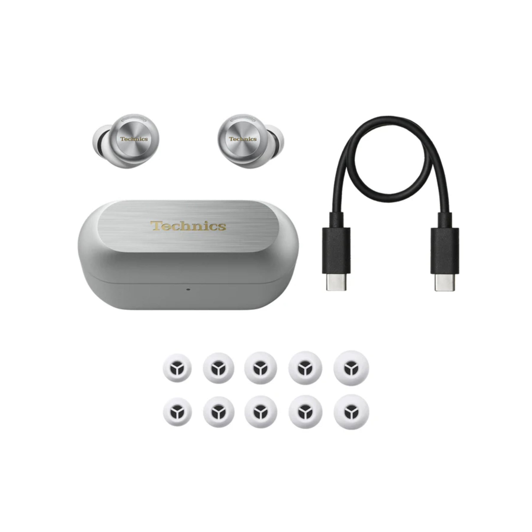 Technics EAH AZ100 True Wireless Earbuds with Dolby Atmos - Premium Noise Cancelling Bluetooth Earbuds for iPhone, Android - Perfect for Travel, Workouts & Gaming