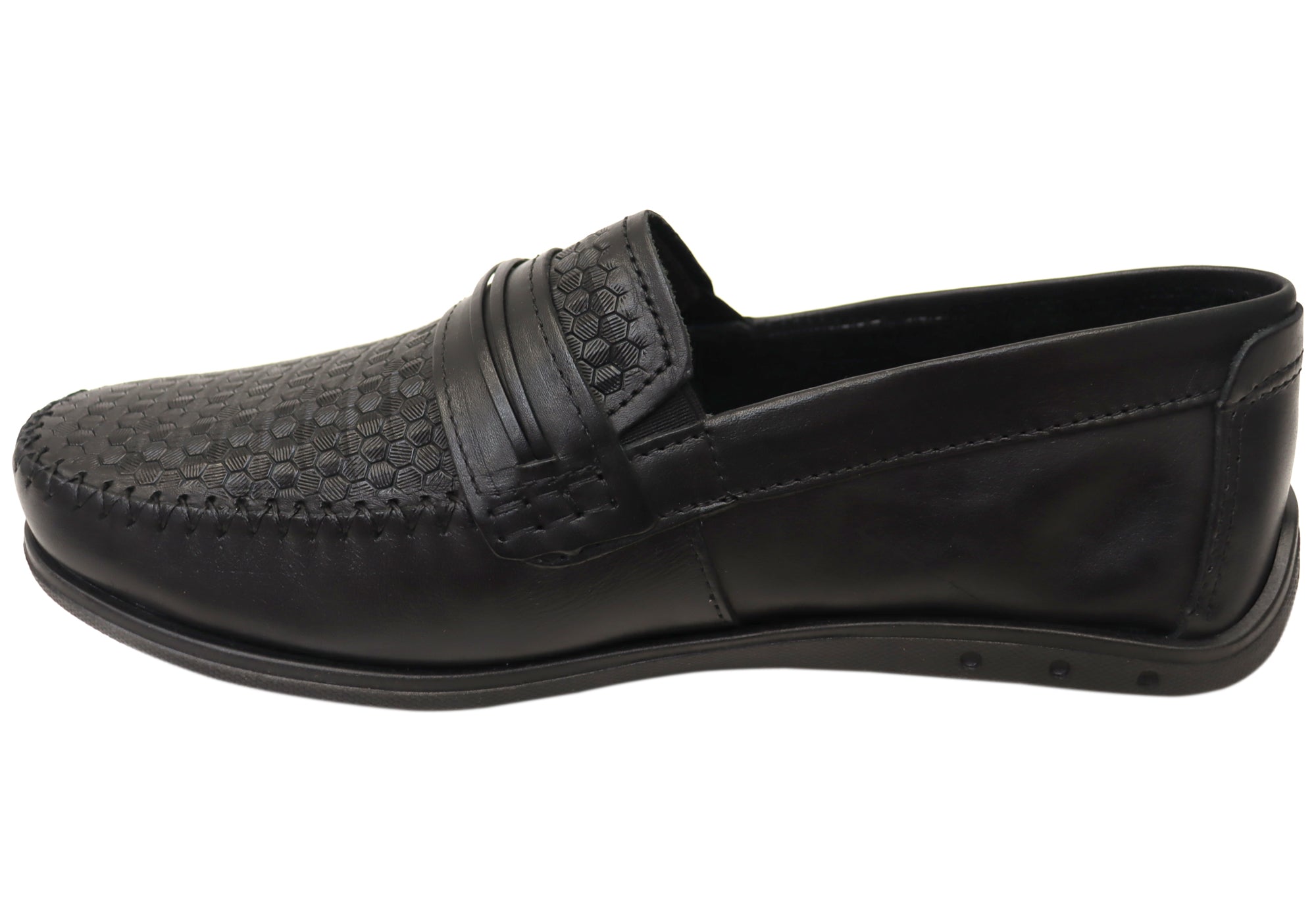 Casper Men's Comfortable Leather Loafers - Handmade in Brazil - Premium Slip-On Shoes for Business Casual & Travel