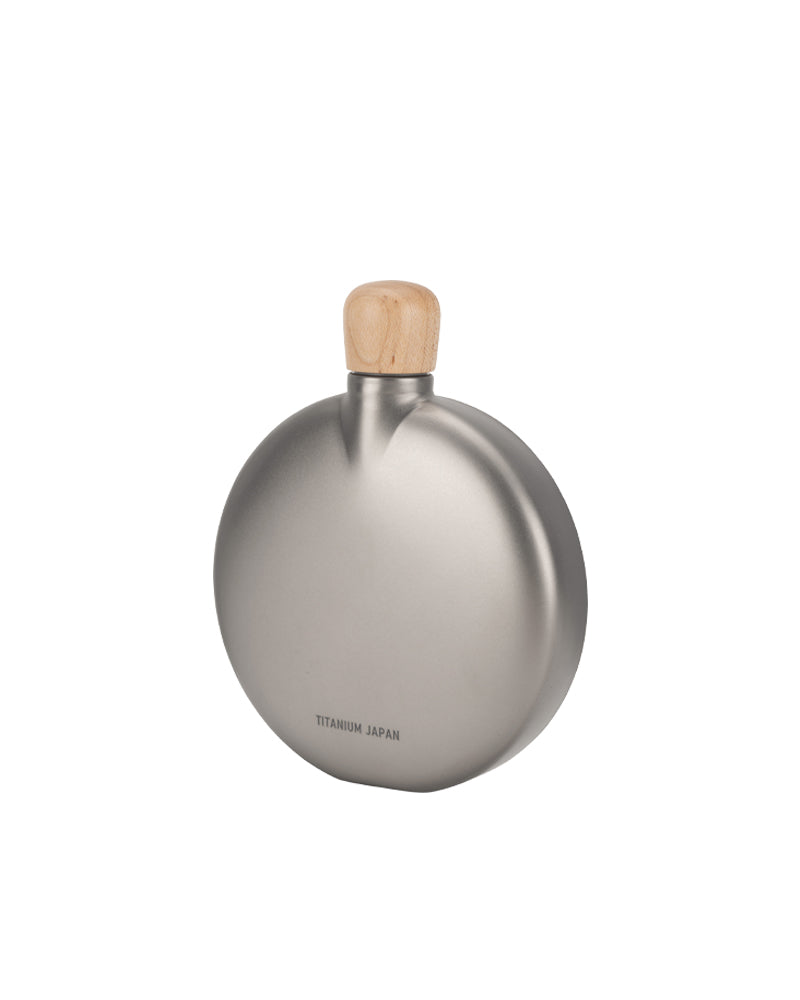 Premium 150mL Round Titanium Flask - Lightweight, Durable & Leak-Proof for Outdoor Adventures, Camping & Travel