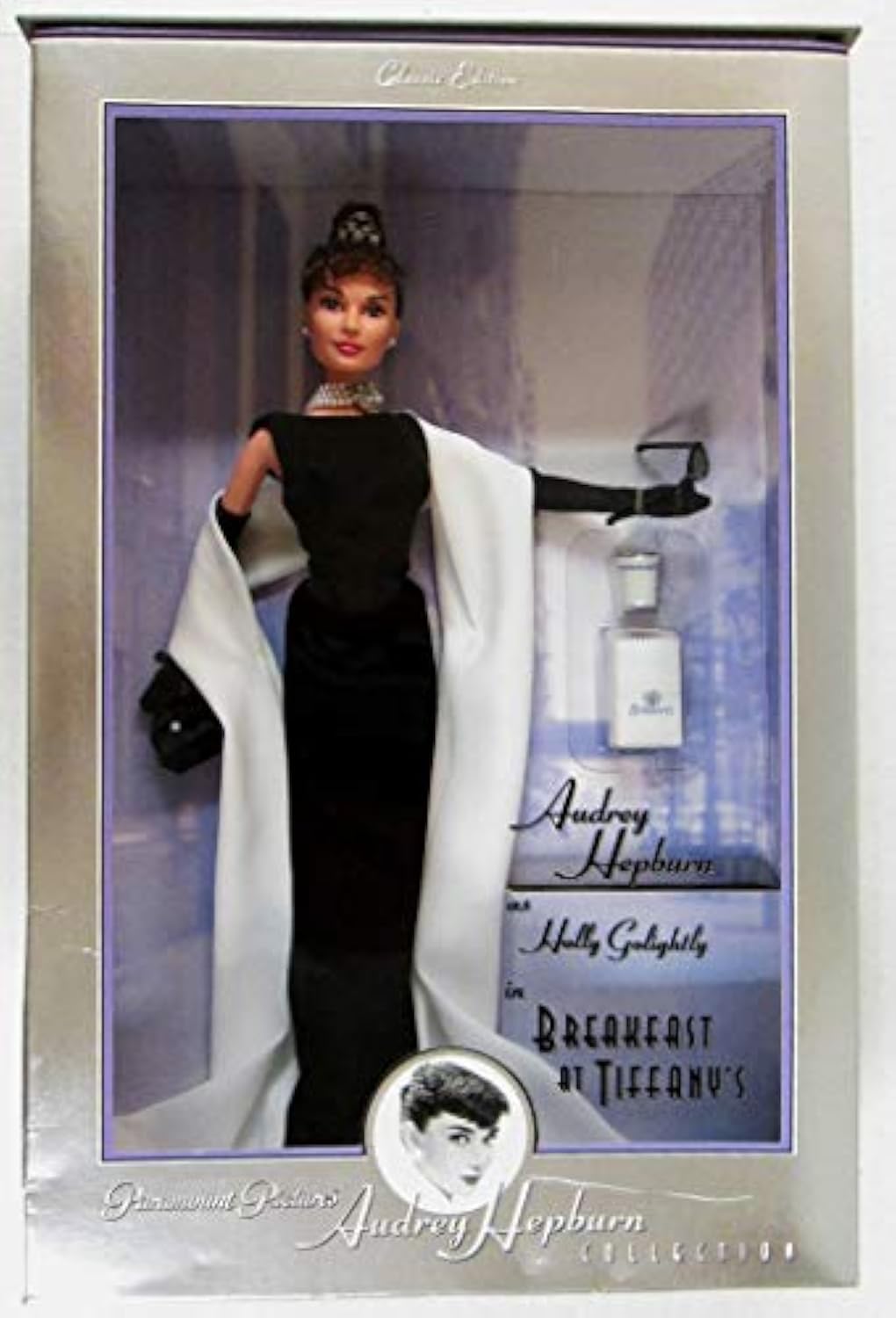 Audrey Hepburn as Holly Golightly Breakfast at Tiffany's Barbie Doll - Limited Edition Collectible - Perfect for Movie Fans & Barbie Collectors - Great Gift for Birthdays & Anniversaries