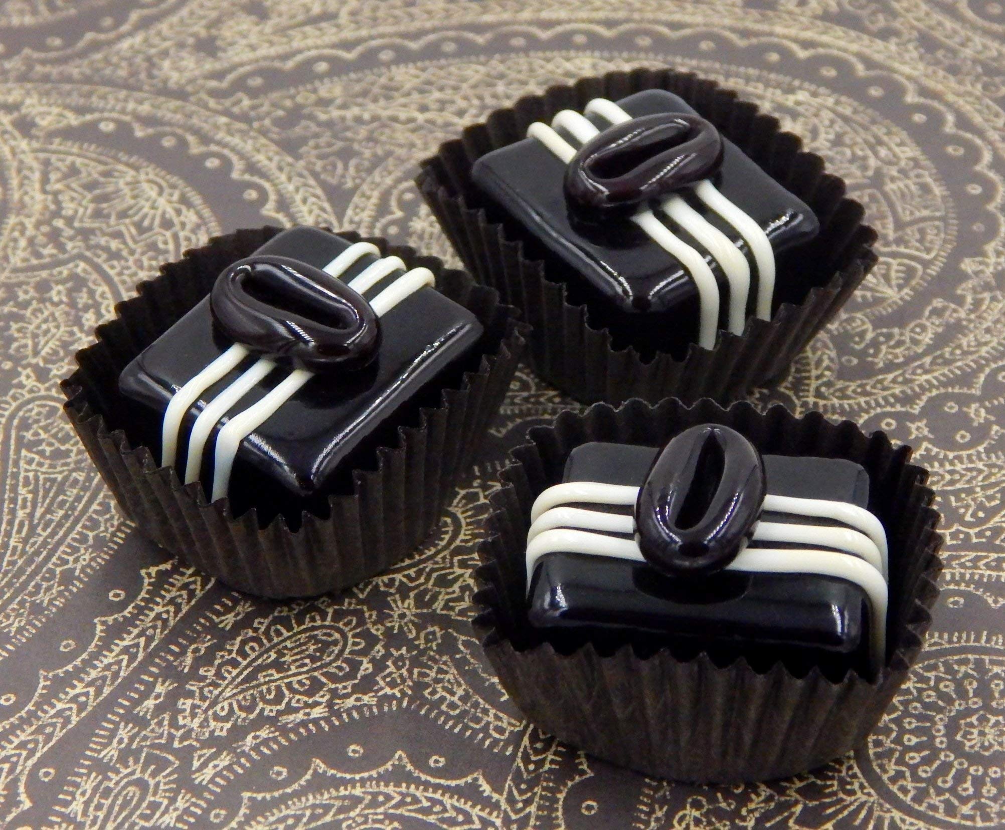 Handmade Glass Chocolate Coffee Bean Candy Gift - Vanilla Flavor for Parties & Gifts