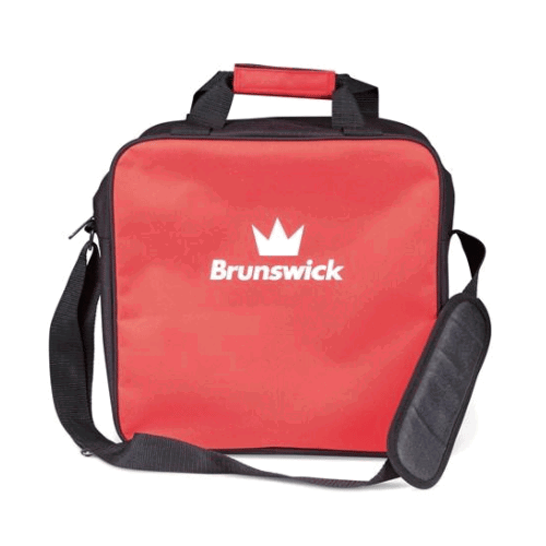 Brunswick T Zone Single Tote Red Bowling Bag - Lightweight Durable Bowling Accessory for Men & Women - Perfect for League Play, Practice & Tournaments