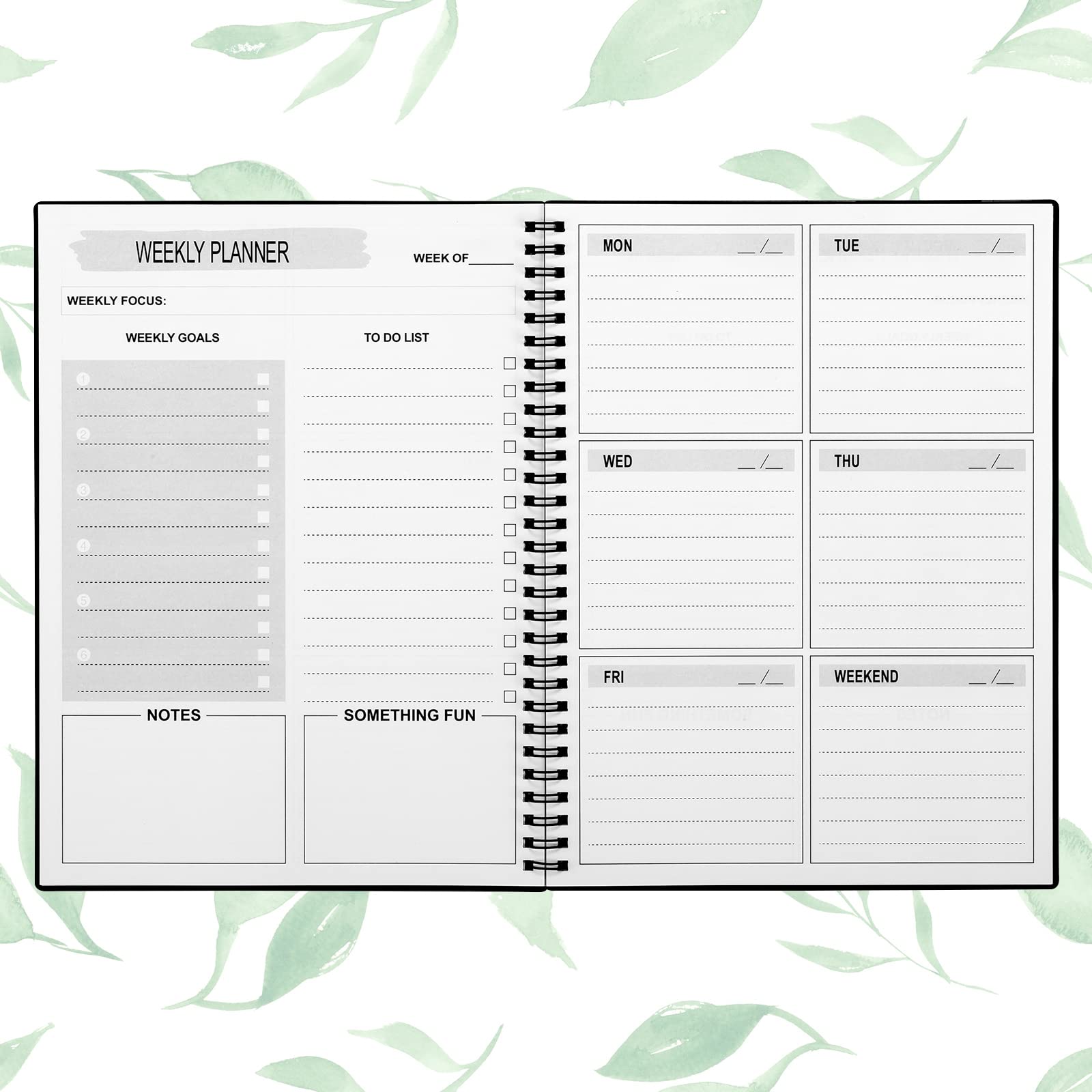Cheneyboo Undated Weekly Planner - 52 Weeks To-Do List Notebook, 5.2