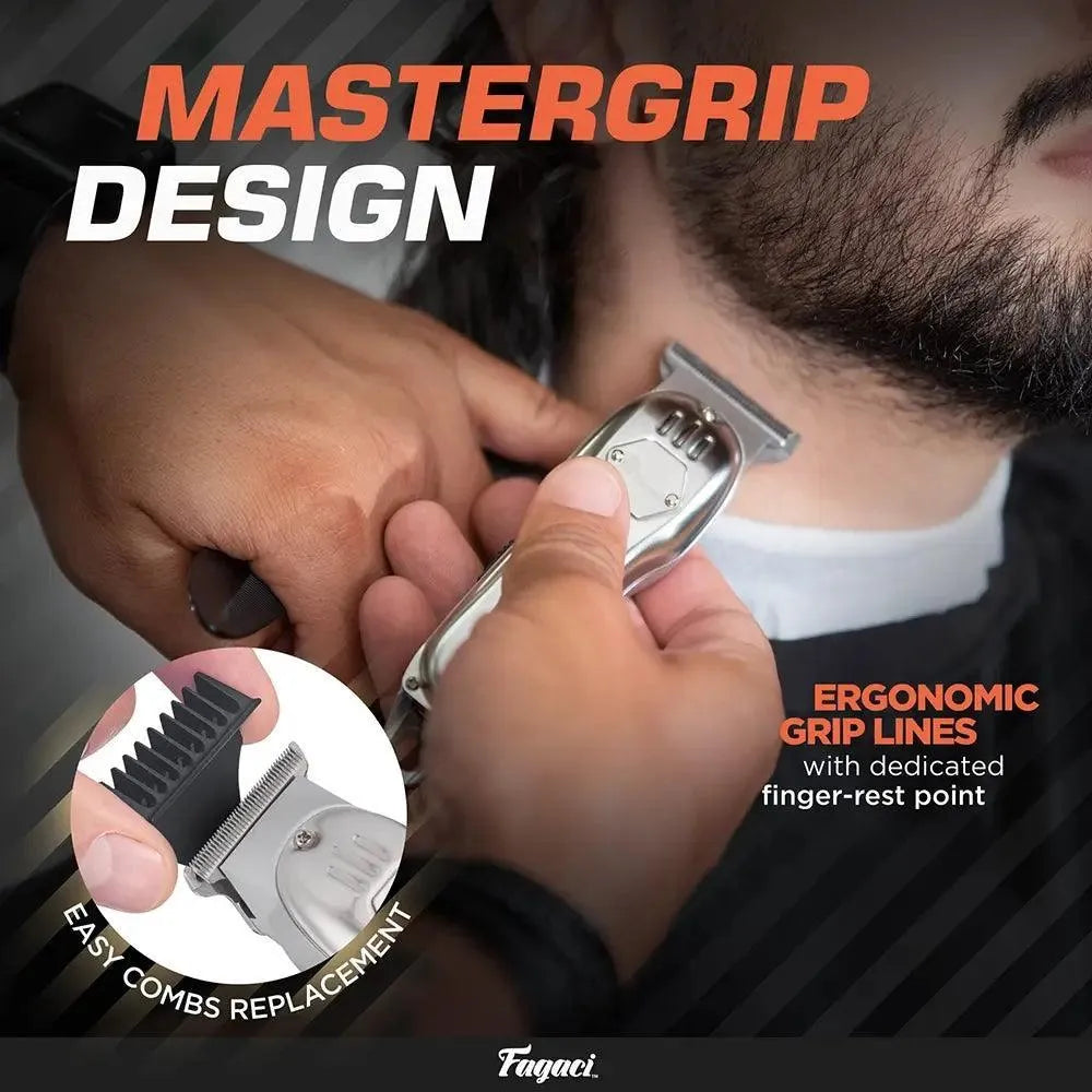 Professional Hair Clipper for Men & Women - Cordless Rechargeable Hair Trimmer with Adjustable Guide Combs - Perfect for Home Haircuts, Beard Trimming & Grooming (Great Gift for Dad, Husband & Barbers)