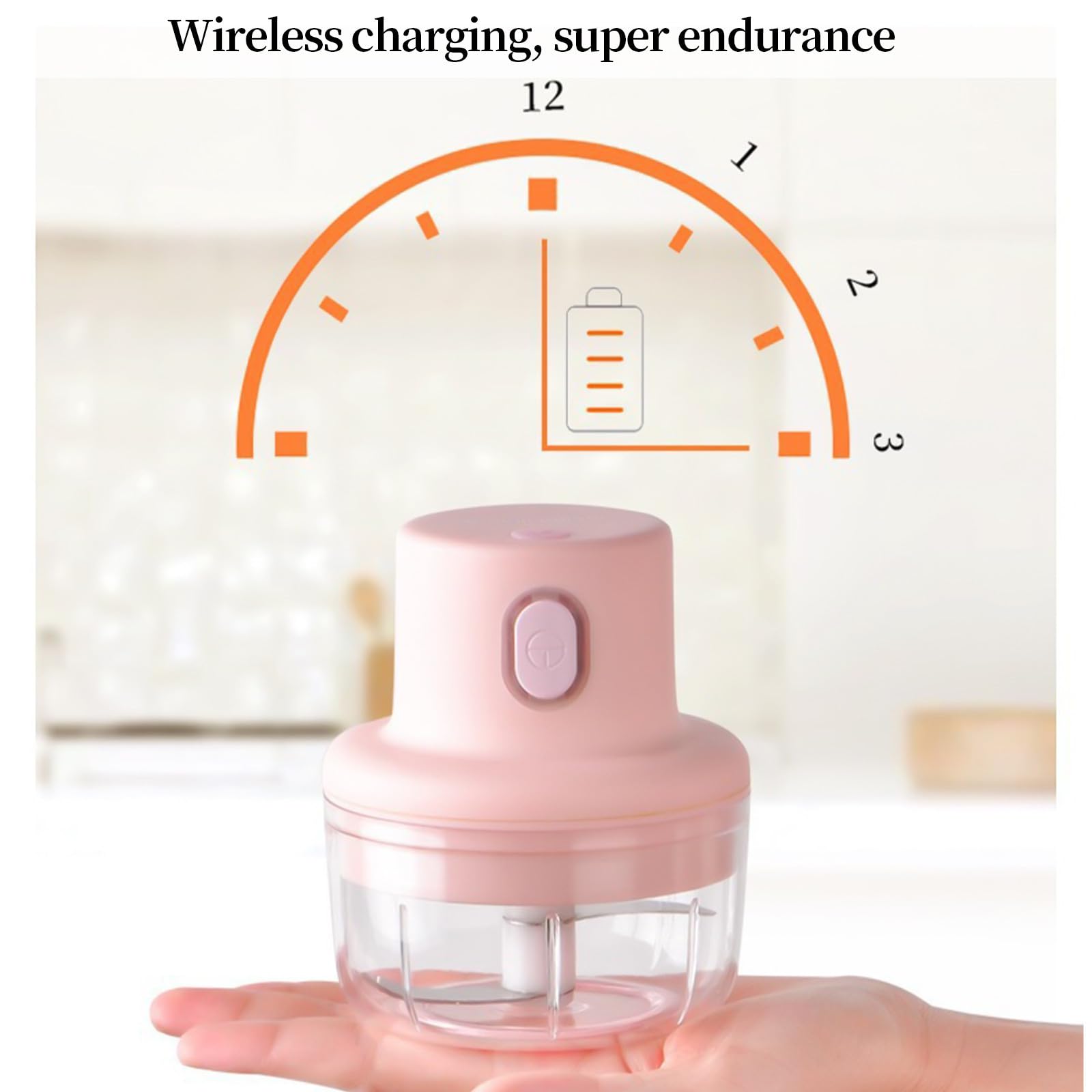 250ML Electric Baby Food Processor & Blender - Wireless Portable Food Chopper for Garlic, Veggies, Dicing, Mincing & Puree | Baby Food Maker & Household Grinder | Perfect for Homemade Baby Food, Smoothies & Meal Prep