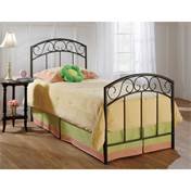 Hillsdale Furniture Wendell Twin Bed Frame with Rails in Copper Pebble - Perfect for Kids' Bedrooms, Guest Rooms & Dormitories
