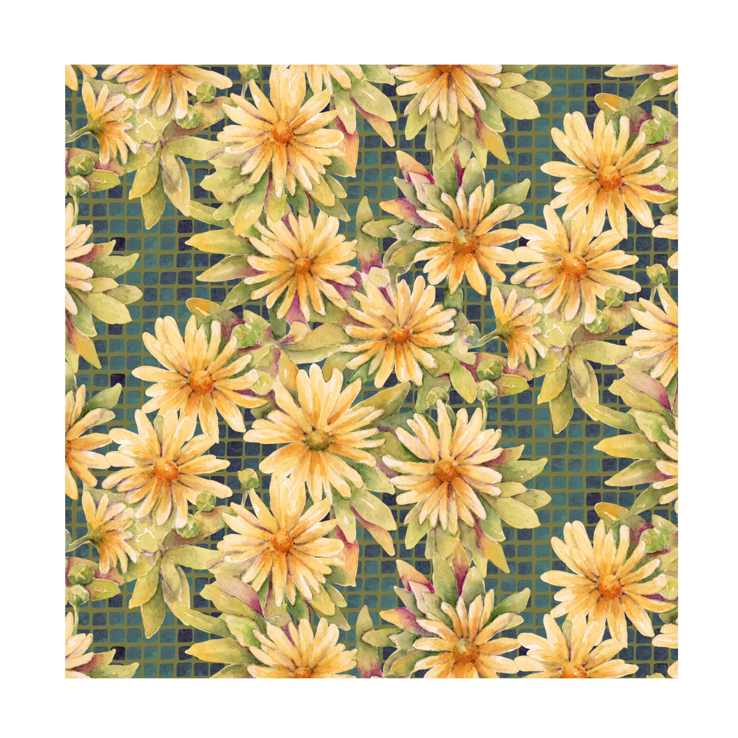 Trademark Fine Art 'Daisies' Canvas Wall Art Print by Yachal Design - Floral Home Decor for Living Room, Bedroom & Office