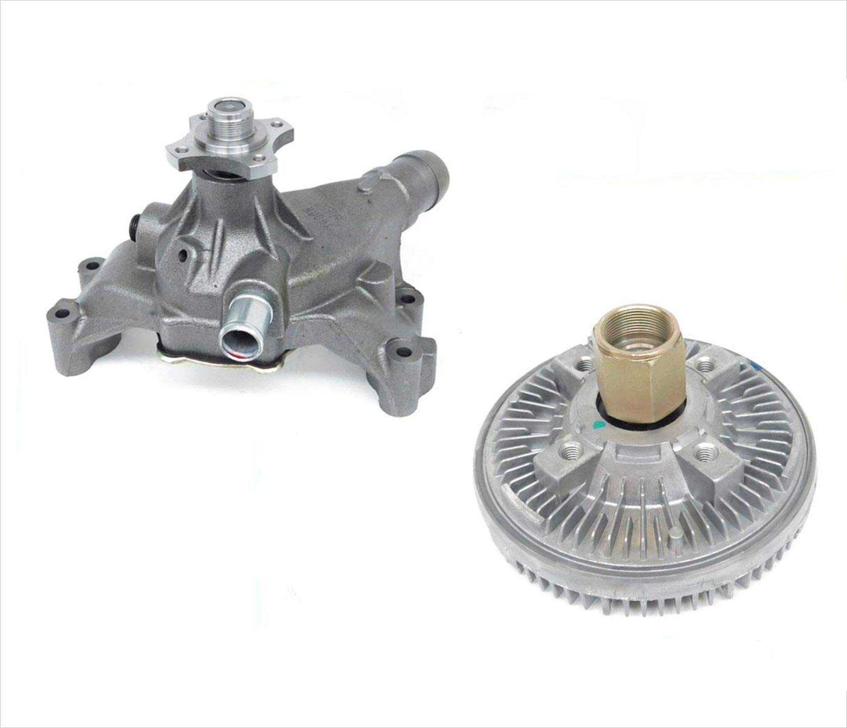 New Cooling Water Pump & Fan Clutch Kit for 2001-2002 Chevy Silverado & GMC Sierra 3500 8.1L V8 - Replacement for Engine Cooling System, Off-Road & Towing Use