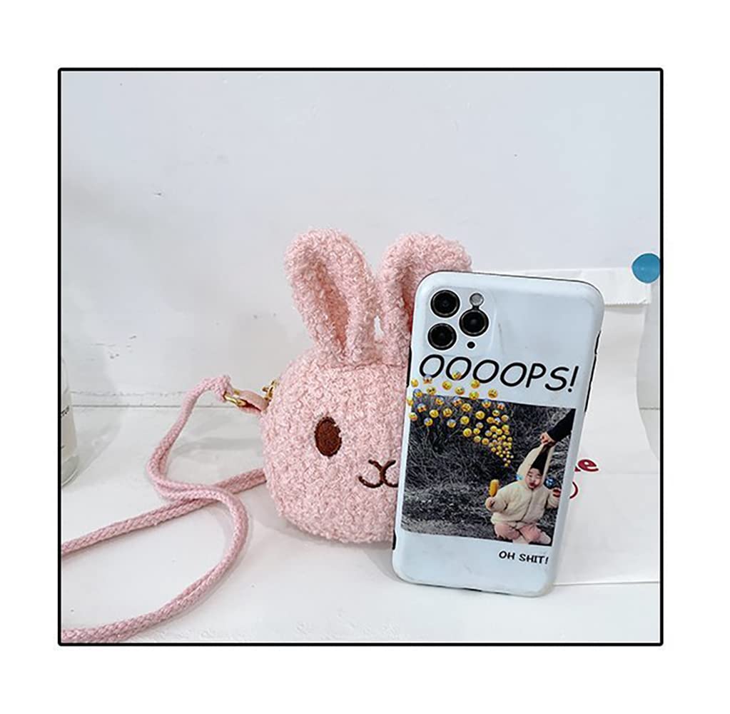 SYGA Kids Girls Bunny Rabbit Cat Cartoon Messenger Bag - Cute Small Shoulder Purse for School, Travel & Daily Use