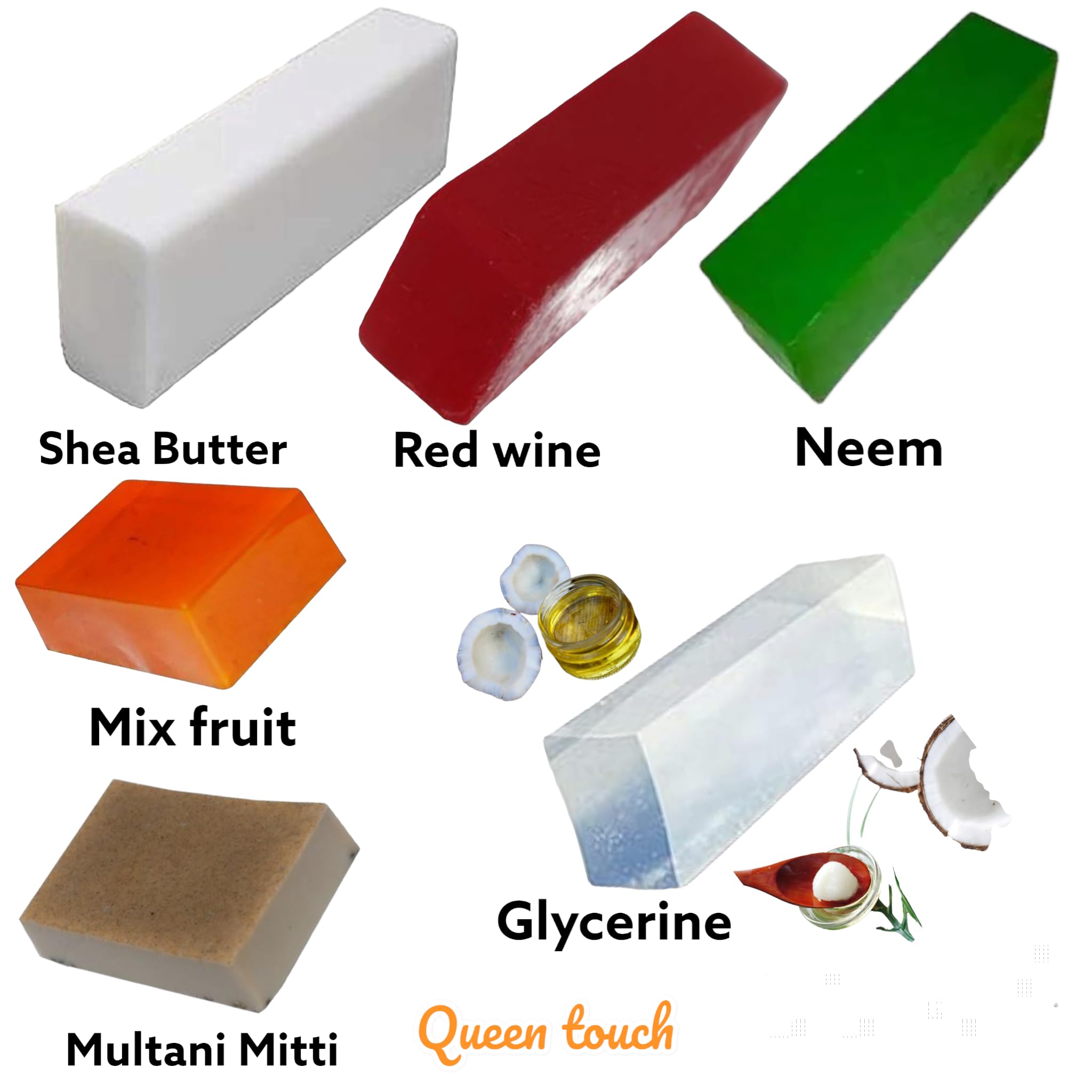 Best 5 Bar Soap Set - 550g Natural Handmade Soap for Skin Care, Moisturizing & Cleansing - Perfect for Daily Use, Travel & Gifts