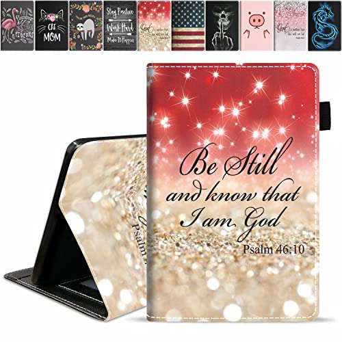Red Glitter Quote Bible Verse Psalm 46:10
