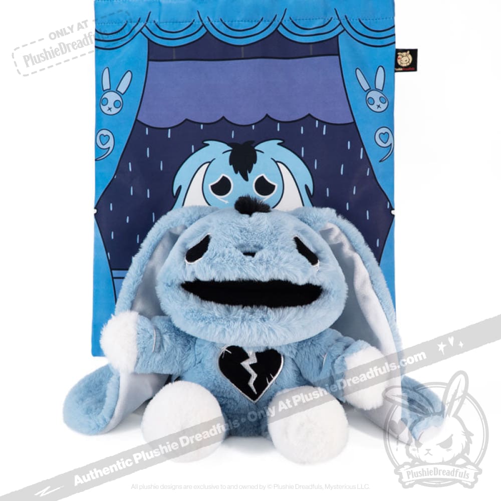 Plushie Dreadfuls Depression Rabbit Stuffed Animal - Soft Anxiety Relief Plush Toy for Mental Health Awareness, Comfort & Therapy | Perfect for Adults & Teens Coping with Depression