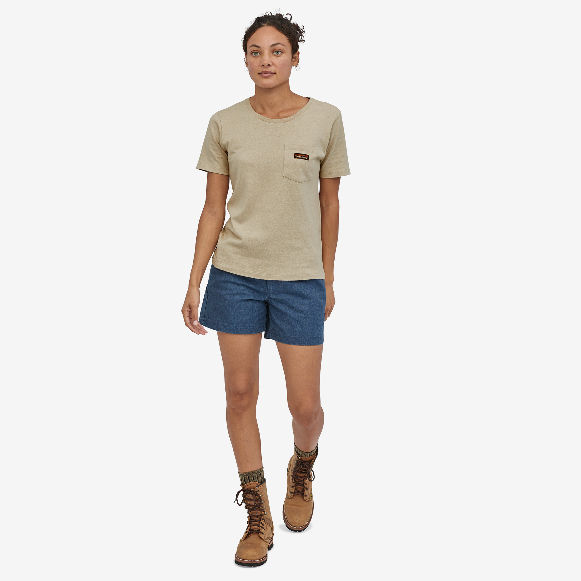 Women's Work Pocket Tee - Comfortable Short Sleeve T-Shirt with Front Pocket for Office, Casual Wear & Everyday Use