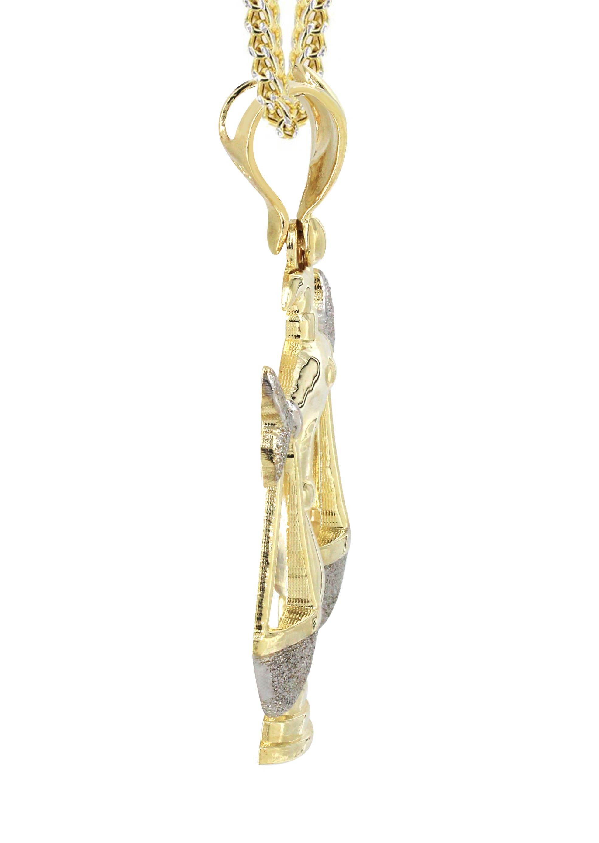 10K Yellow Gold Scales of Justice Necklace for Women - 23.3 Grams Fine Jewelry - Perfect for Lawyers, Graduation Gifts & Courtroom Professionals