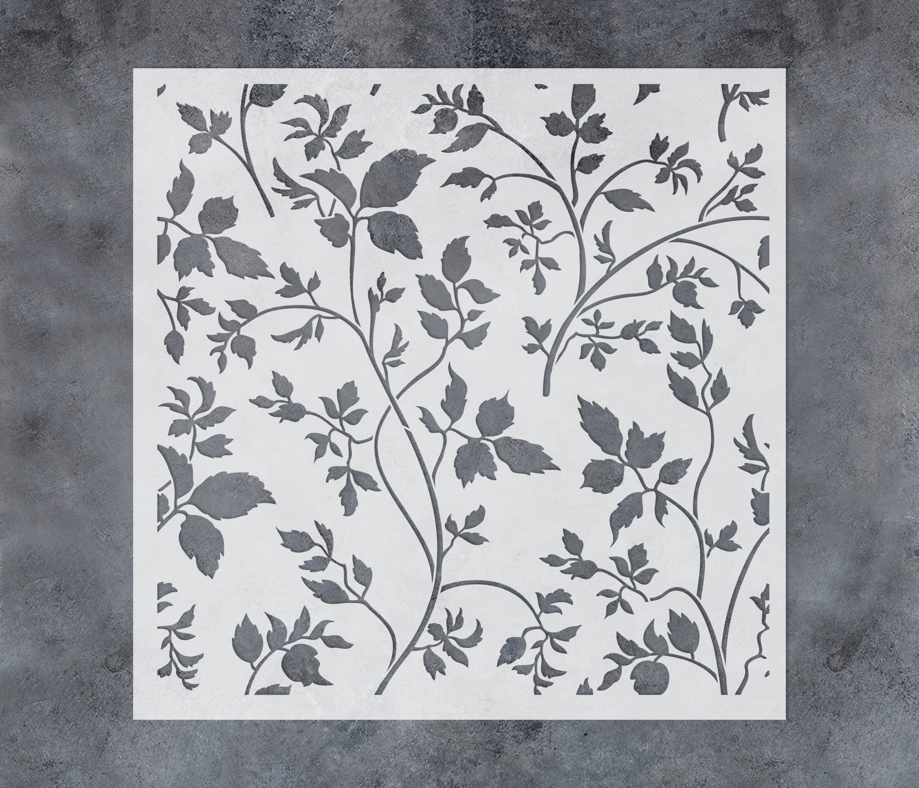 GSS Designs 16x16 Inch Large Leaf Stencils for Painting - Reusable Vine Leaf Template for Walls, Wood, Furniture & DIY Crafts - Perfect for Home Decor, Wall Art, and Creative Projects