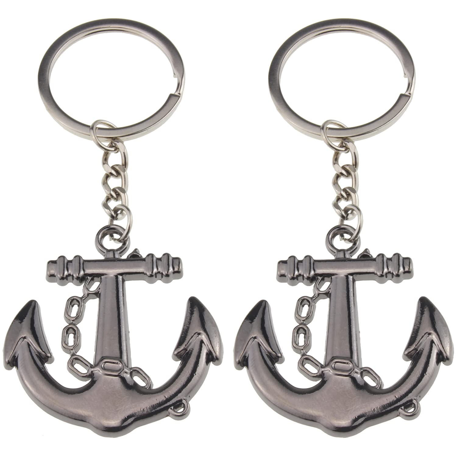 Anchor Keychain for Men & Women - Durable Zinc Alloy Car Keychain - Perfect for Keys, Backpacks & Gifts