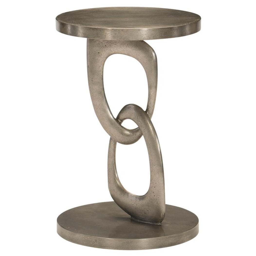 Sculptural Round Chain Coffee Table - Modern Industrial Side Table for Living Room, Lounge & Office Decor