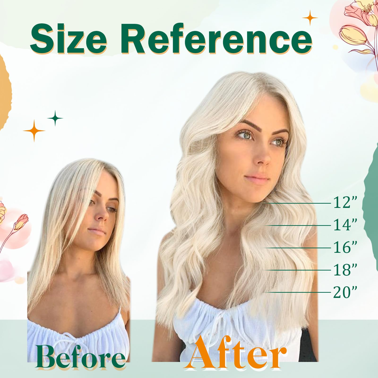 EasyOut Human Hair Fish Line Extensions 18