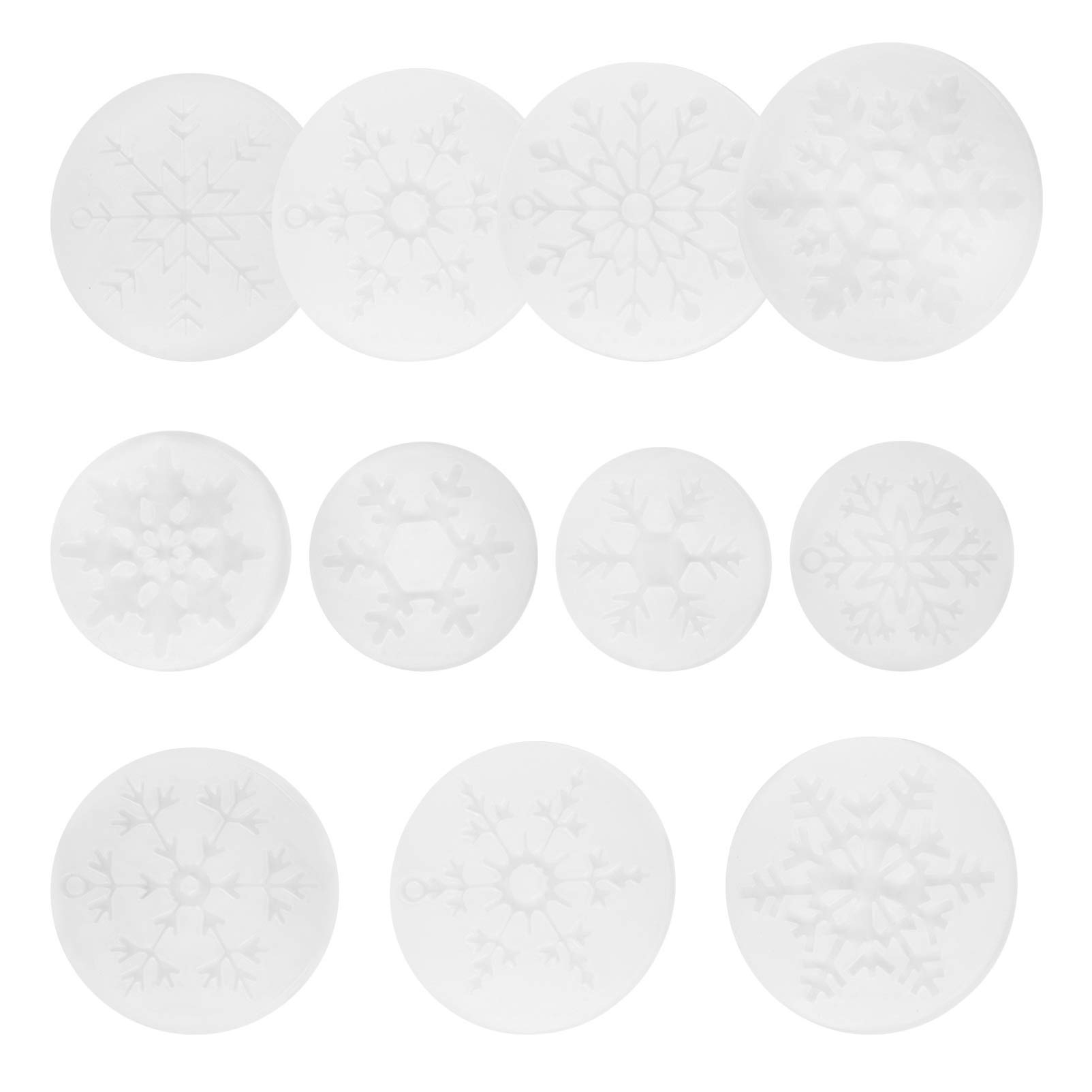 EXCEART 11Pcs Christmas Snowflake Silicone Molds for DIY Resin Jewelry Making - Epoxy Resin Casting Molds for Earrings, Pendants & Charms - Perfect for Holiday Crafts, Christmas Decorations & Gift Making