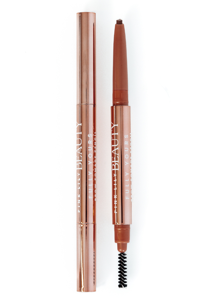 Pink Lily Beauty Fully Yours Brow Pomade Pencil - Light Brown | Waterproof Eyebrow Makeup for Natural Look | Perfect for Daily Use & Special Occasions
