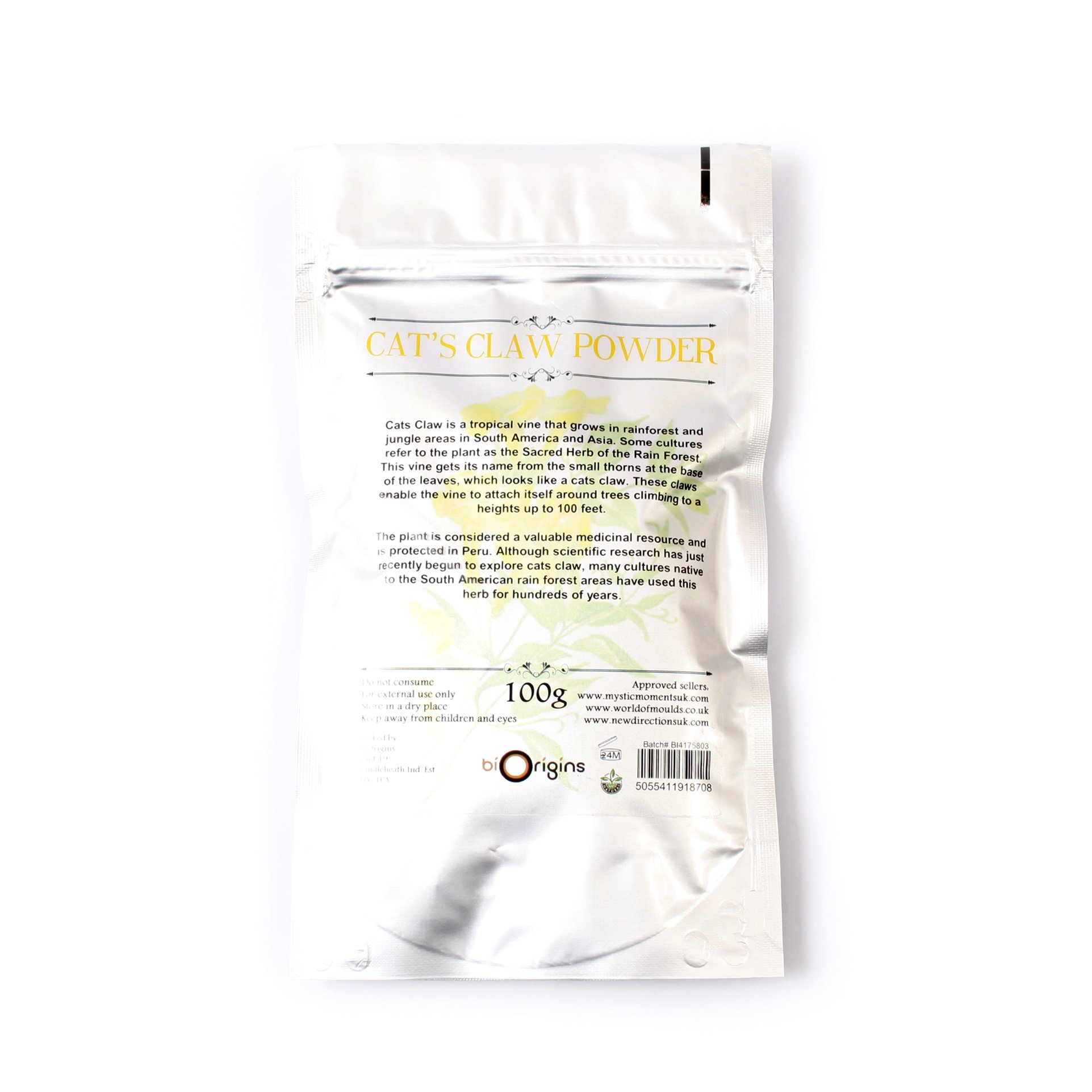 Premium Organic Cat's Claw Powder (Uncaria Tomentosa) - 1kg Bulk | Immune Support & Natural Anti-Inflammatory | Perfect for Teas, Smoothies & Herbal Remedies