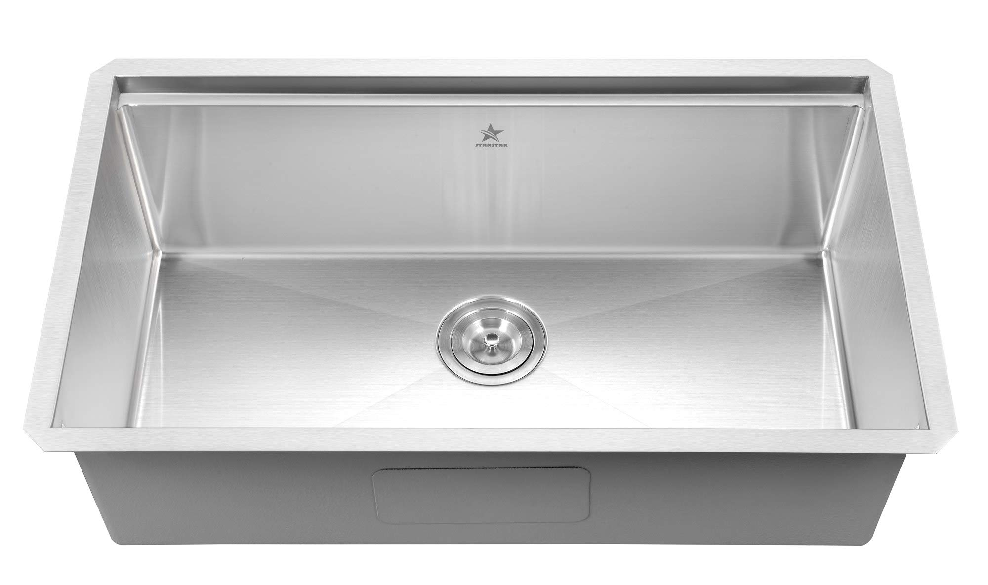 STARSTAR 30 x 19 Inch Undermount Single Bowl 304 Stainless Steel Kitchen Sink with Drainboard, Cutting Board & Colander - Durable Workstation Sink for Modern Kitchens, Food Prep & Dishwashing
