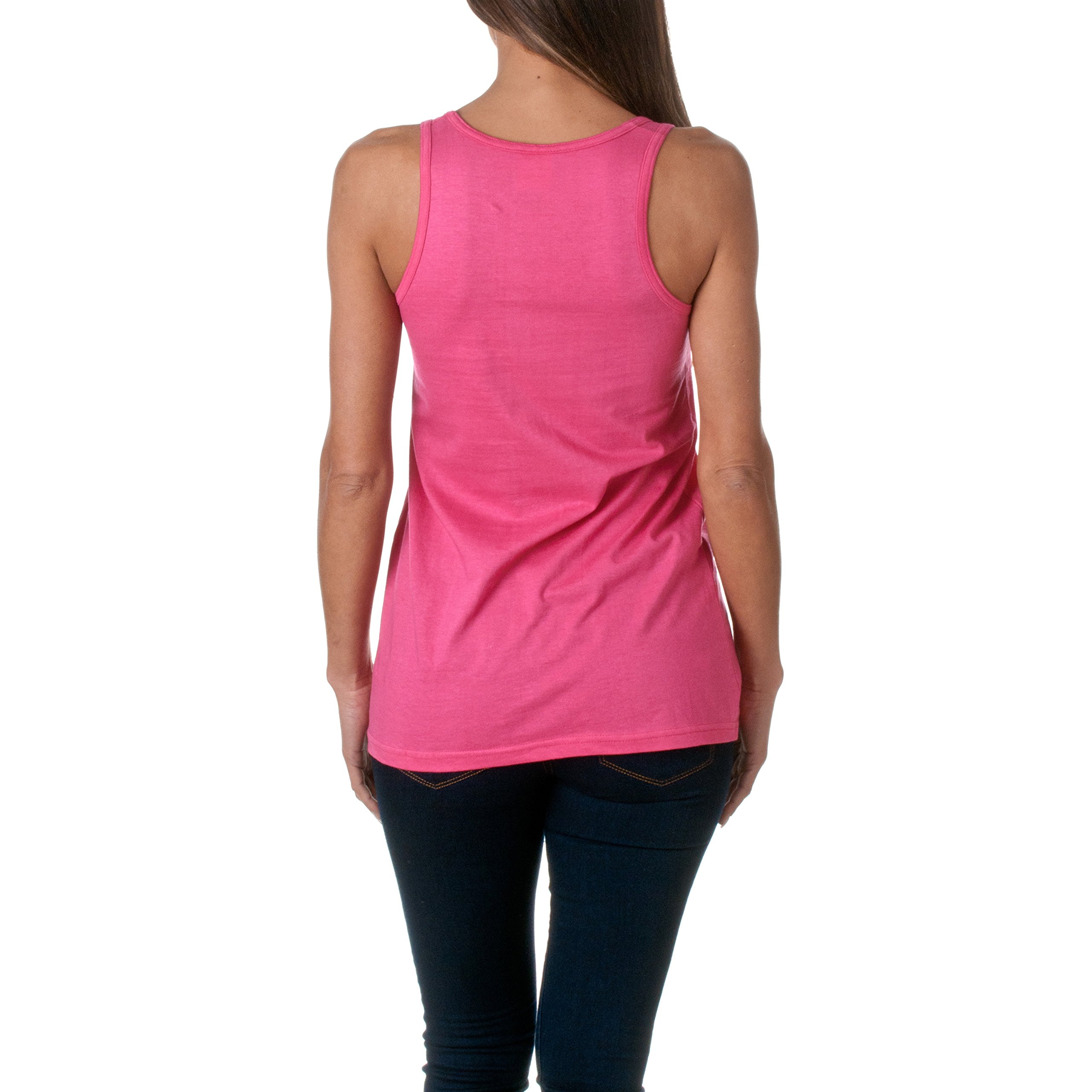 Women's Loose Fit Tank Top - Soft Flowy Hot Pink Summer Casual Top for Yoga, Beach & Everyday Wear