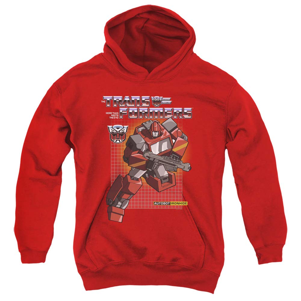 Transformers Ironhide Red Kids Hoodie - Soft & Comfortable Boys & Girls Pullover for School, Play & Everyday Wear