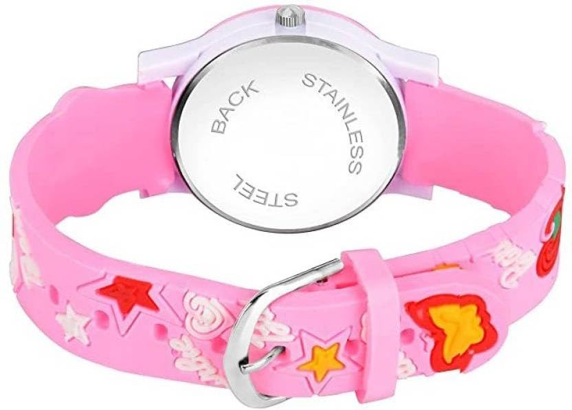 QALIBA Girls Kids Analog Watch - Soft Strap, Stylish & Comfortable Timepiece for Everyday Wear - Perfect Birthday Gift for Girls & Kids - Ideal for School, Playtime & Special Occasions