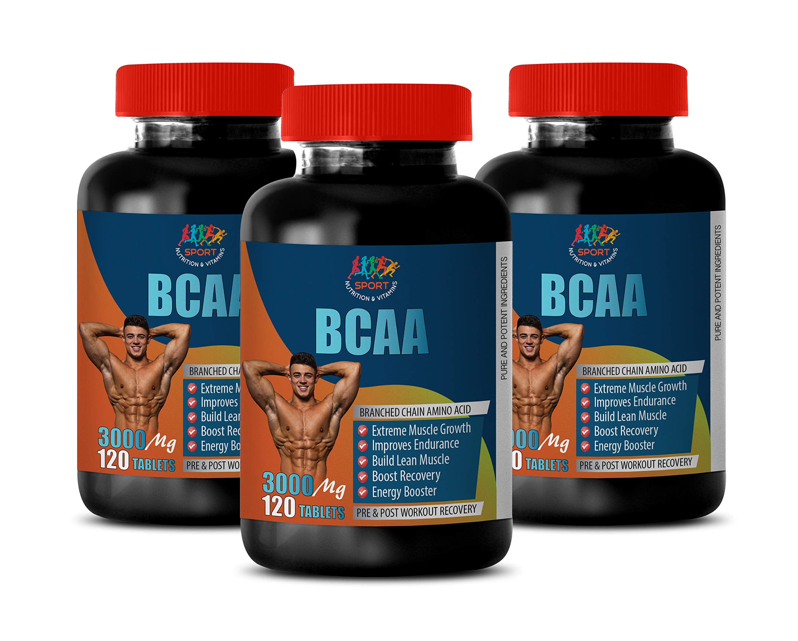 BCAA 3000MG Post Workout Supplement - 360 Tablets for Muscle Recovery & Bodybuilding
