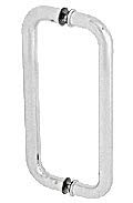 CRL CM12X12SA Satin Anodized 12-Inch Glass Mounted Standard Pull Handle - Durable Cabinet & Shower Door Handle for Home & Office Use