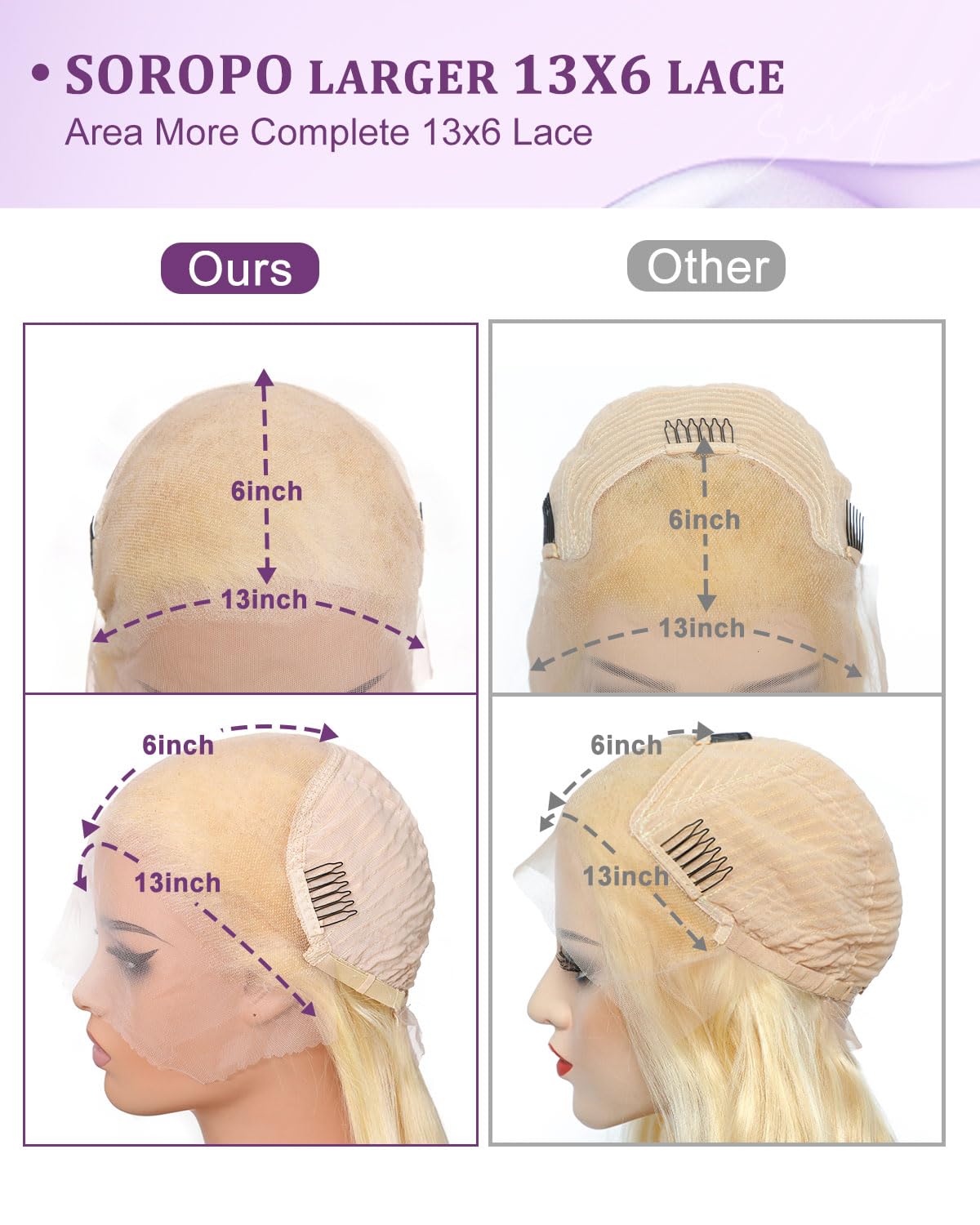 30 Inch 613 Blonde Human Hair Lace Front Wig - 13x6 HD Lace Frontal with Pre-Plucked Hairline & Baby Hair - 200% Density Body Wave for Daily Wear, Parties & Special Occasions
