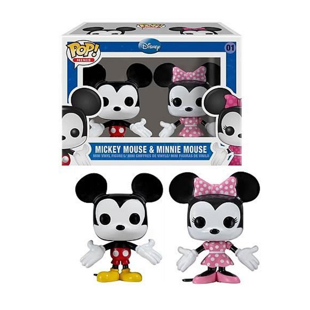 Funko Pop! Mini Figures - Mickey & Minnie Mouse Collectible Vinyl Toys | Perfect for Disney Fans, Gift Giving & Home Decor Display