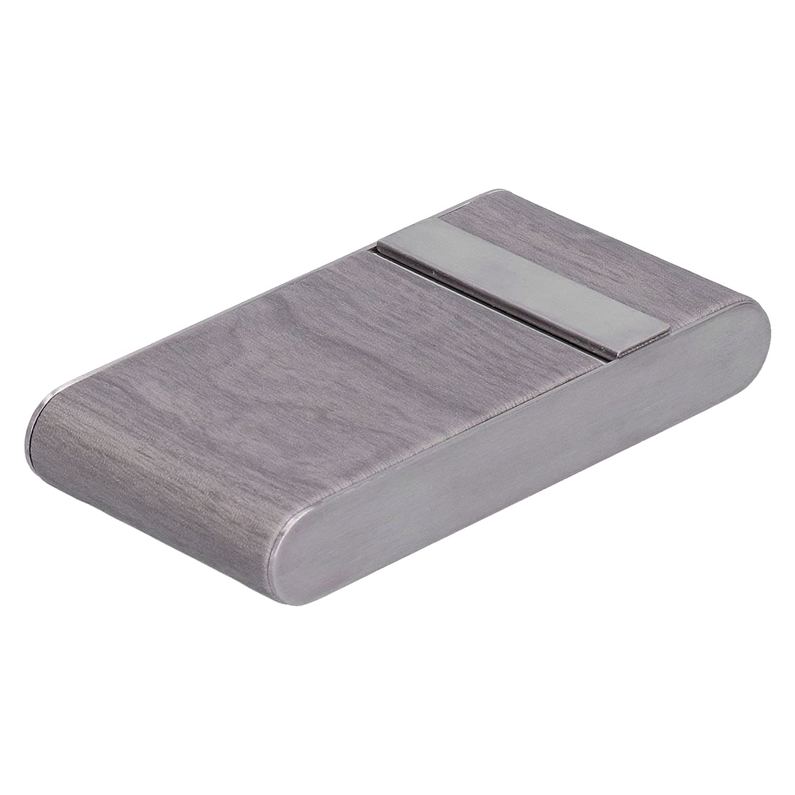 Portable Wood Grain Striped Cigarette Storage Box - Holds 20 Cigarettes with Holder Pocket - Compact & Stylish Travel Case - Perfect for Women & Gifts (Grey) | Ideal for Travel, Parties & Everyday Use