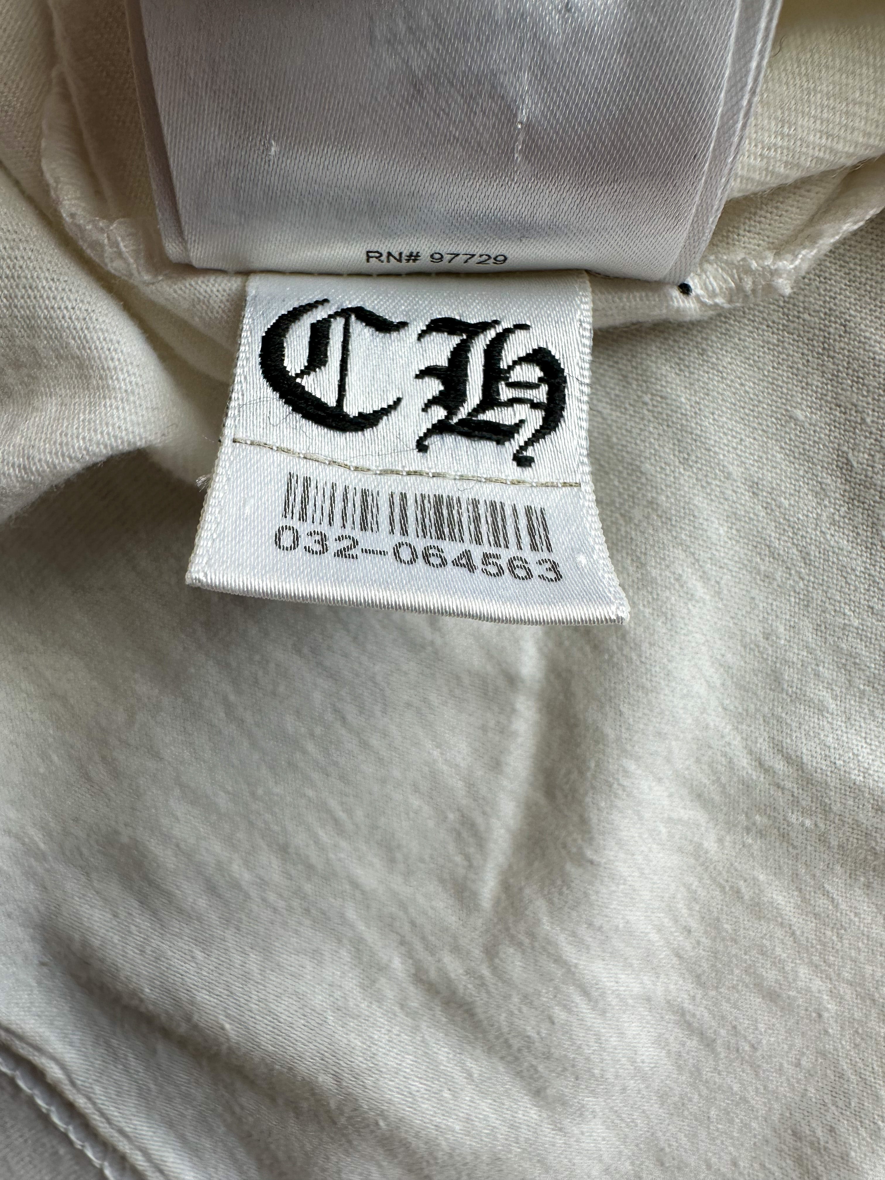 Chrome Hearts White Multicolor Cross Long Sleeve T-Shirt for Men - Stylish Graphic Tee for Casual Wear, Street Fashion & Everyday Outfits
