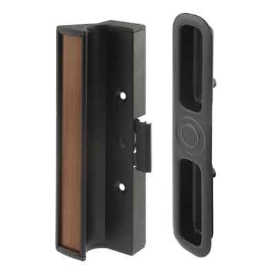 CRL Black Clamp-Style Surface Mount Handle with 3