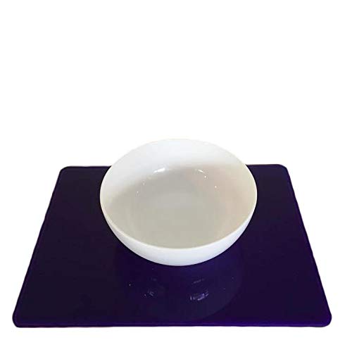 Premium Purple Rectangular Placemats Set of 6 - Large Size Waterproof Table Mats for Dining, Kitchen, Party & Home Decor - Elegant Place Settings for Everyday Use & Special Occasions