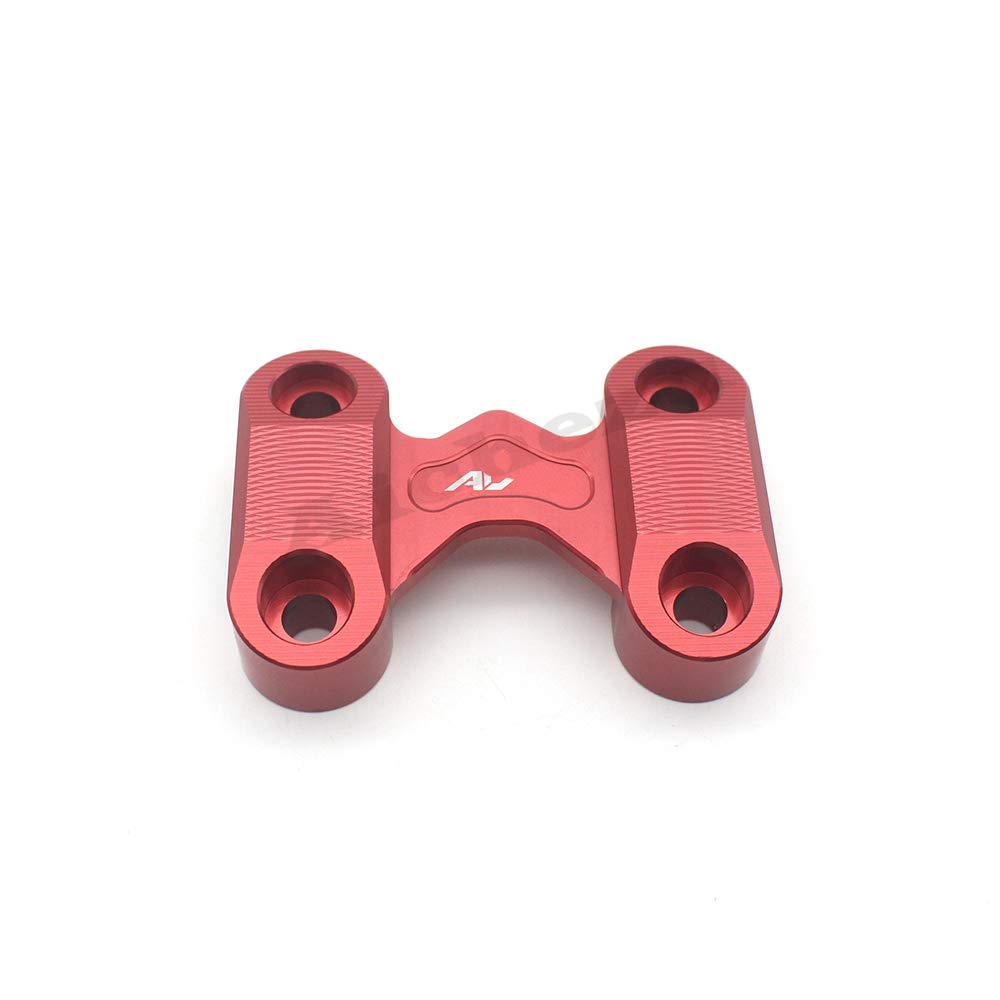 Red Motorcycle Handlebar Top Cover - Modified Handle Bar Mount Clamp for Honda ADV150 (2019-2020) | Durable & Stylish Upgrade for Adventure Riding & City Commuting