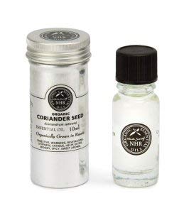 Organic Coriander Seed Essential Oil (Coriandrum sativum) - 50ml Pure Therapeutic Grade Aromatherapy Oil by NHR Organic Oils for Relaxation, Massage & DIY Skincare