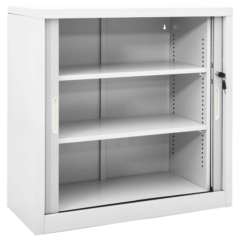 Steel Storage Cabinet with Shelves - 35.4