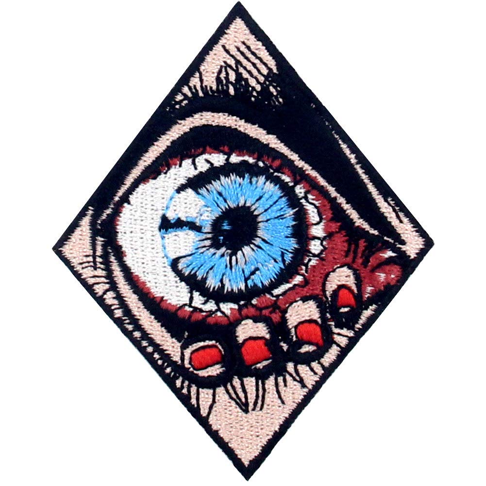 ZEGINs Panic from Eye Patch - Embroidered Applique Iron On or Sew On Emblem for Costumes, Cosplay, and DIY Fashion Projects